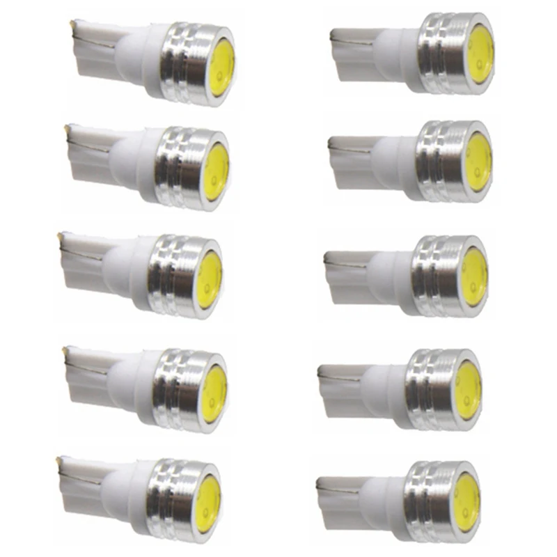 

10pcs Car Led Light T10 W5W 168 194 1210 10 SMD LED Bulb Lamp White Color for Car Auto Led Wedge Light Bulbs 12V