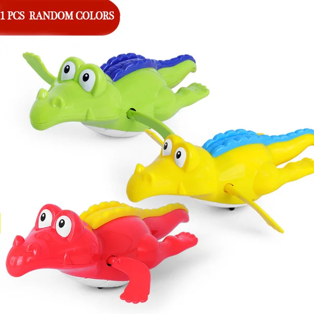 1PC Random Color 4 Одиночная милые Мультяшные морские животные Черепаха Классическая Детская игрушка для купания заводные на цепочке детские пляжные игрушки для купания - Цвет: 1PC Random Color 4