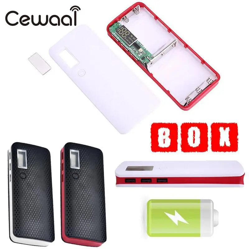Cewaal 1 шт. 5x18650 сделай сам зарядное устройство для аккумулятора коробка чехол