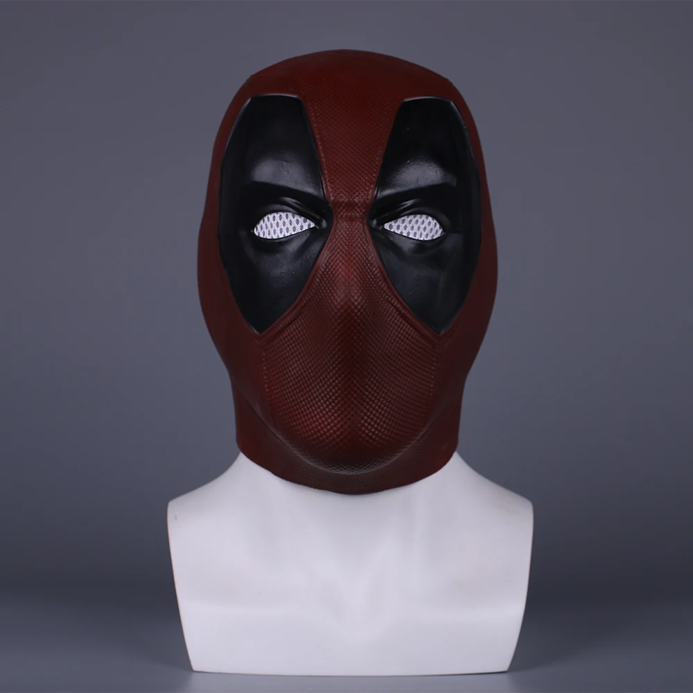 Deadpool 2 Marvel Deadpool Masks Halloween Cosplay Costume Props Superhero Movie Latex Mask Collectible Toys Full Face Mask (2)