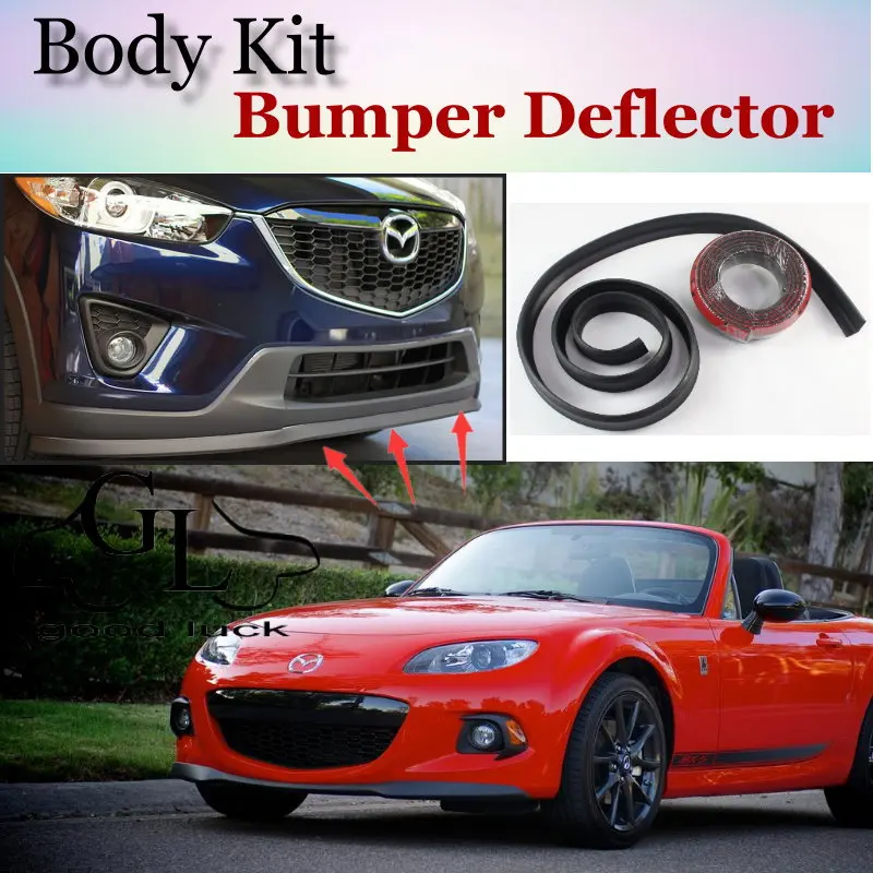 Для Mazda MX-5 MX5 MX 5 Miata Eunos Roadster дефлектор бампера/переднего спойлера для тюнинга
