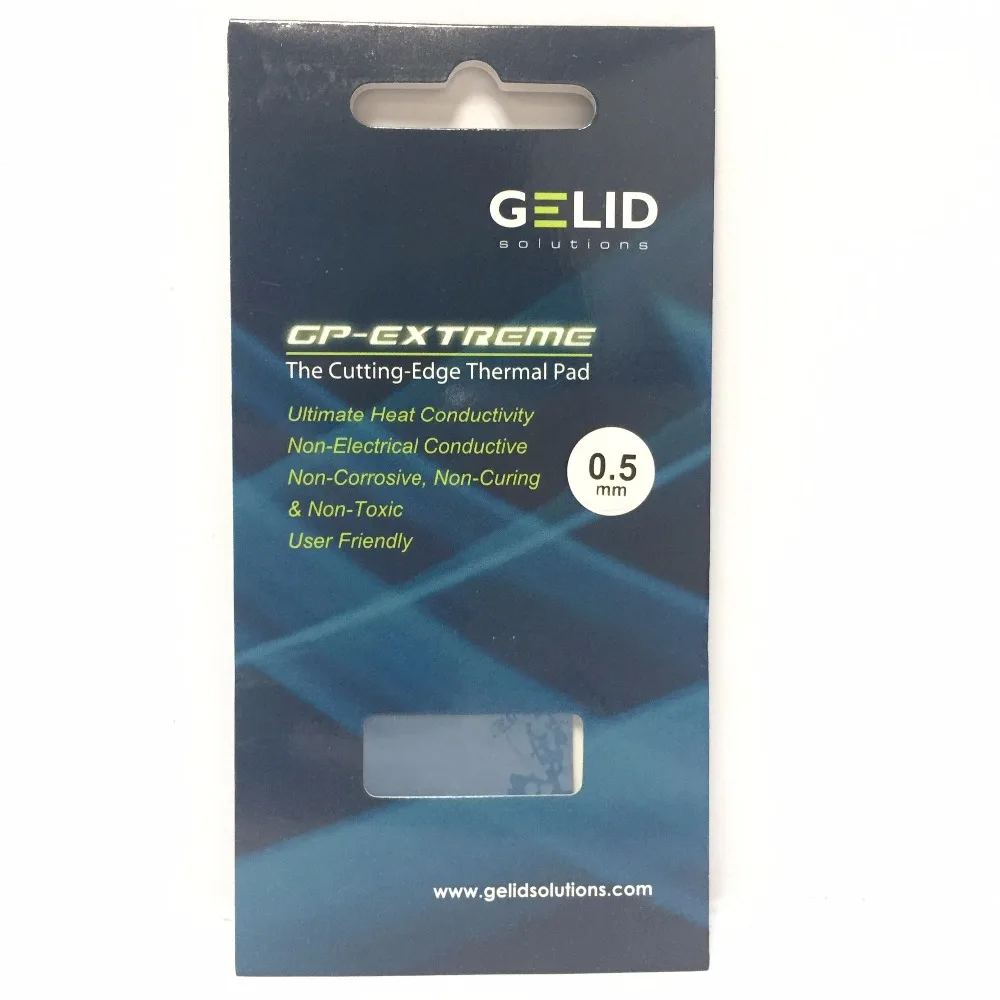 

GELID GP-EXTREME 80X40X0.5mm PC CPU GPU Heatsink Cooling North and South Bridge Video card Thermal Pad Conductivity W/MK12