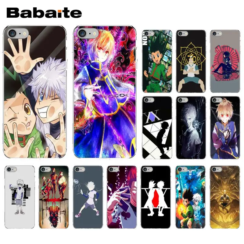 

Babaite Hunter X hunter Anime Pattern Soft Accessories Cell Phone Case for Apple iPhone 8 7 6 6S Plus X XS MAX 5 5S SE XR Cover