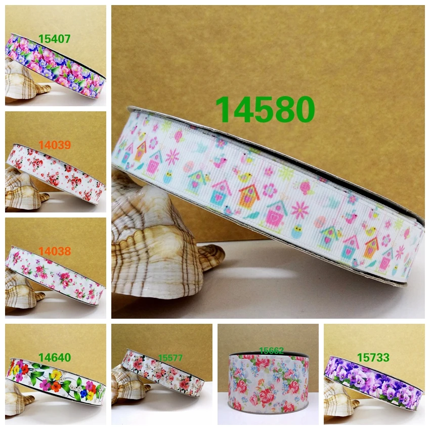 50 двор мультфильм печатных Grosgrain ленты 14580