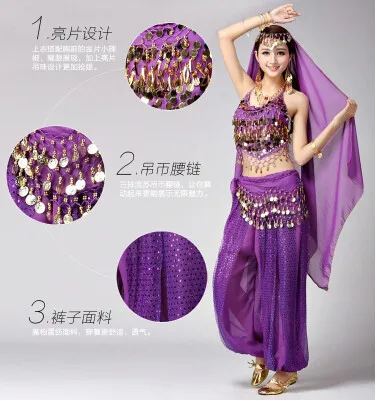 DB23610 Indian bollywood belly dance costumes-9