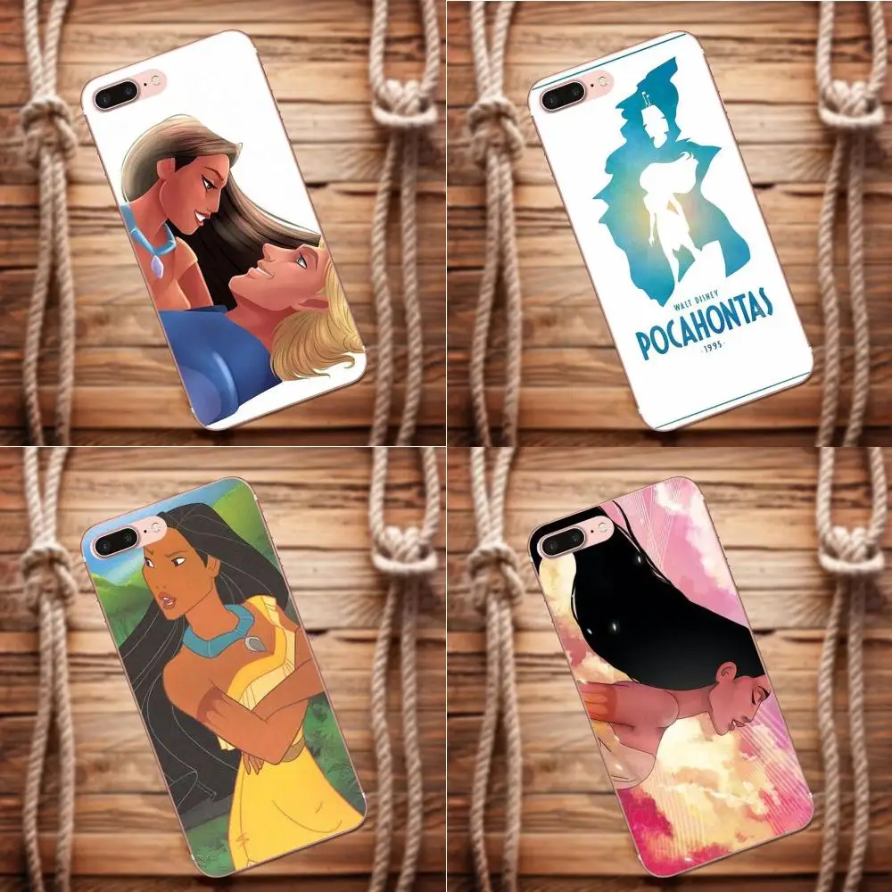 Vvcqod Покахонтас принцесса мягкий чехол TPU Coque для Apple iPhone X 4 4S 5 5C 5S SE 6 S 7 8 Plus Moto G G2 G3 |
