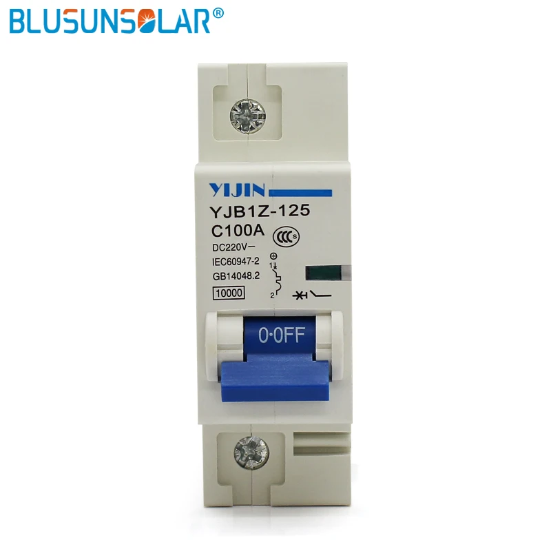 Заводская цена 1P 100A DC220V DC Автоматический выключатель для PV Солнечной системы|dc