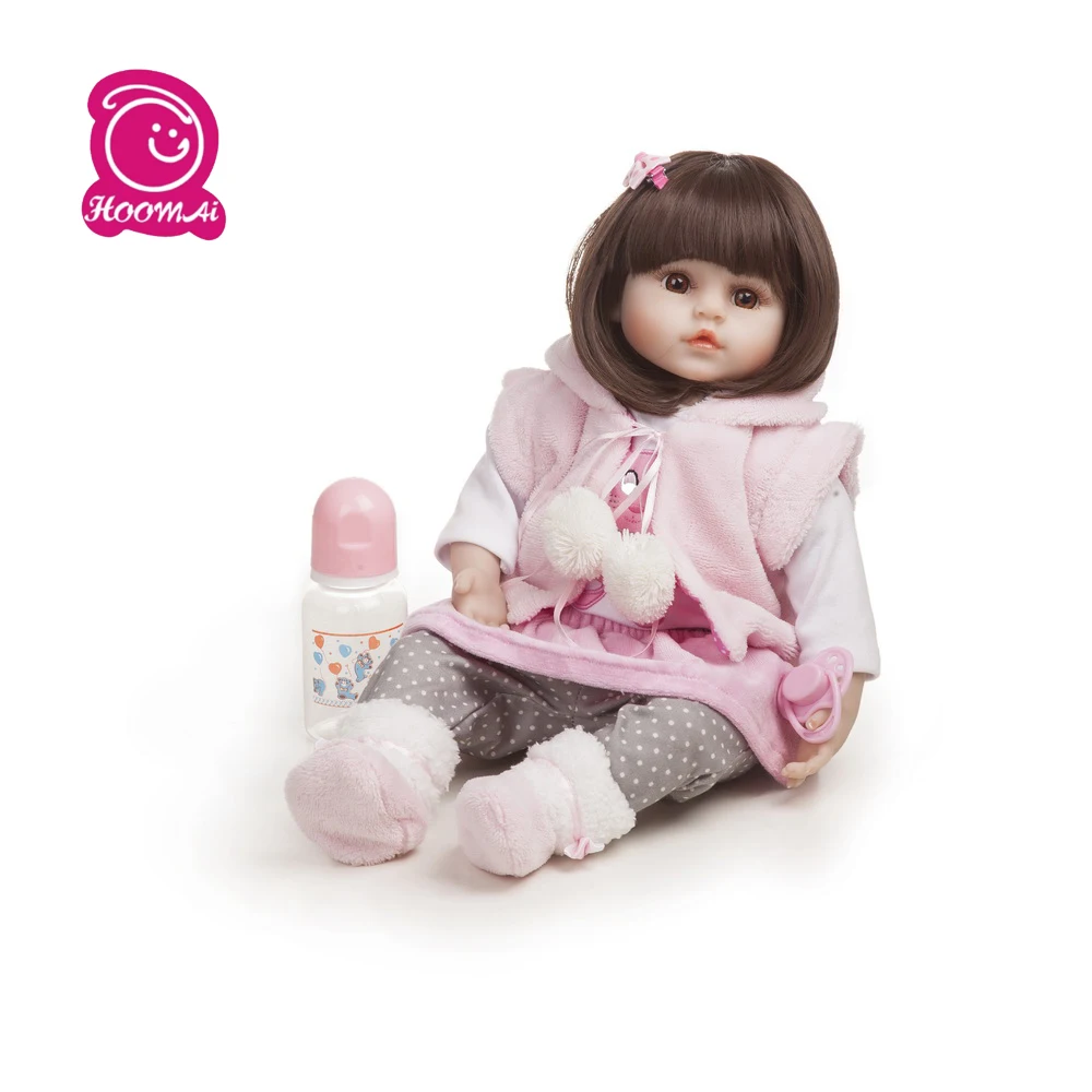 

48CM Bebe Soft Body Silicone Reborn Adorable Baby Doll Toy For Girls Newborn Girl Babies Dolls Kids Gift menina surprice