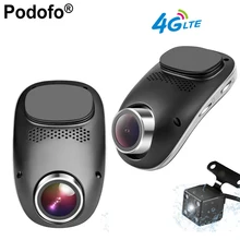 Podofo 4G Dash Camera Android GPS ADAS Registrator Dual lens Dash cam Car DVR FullHD 1080P