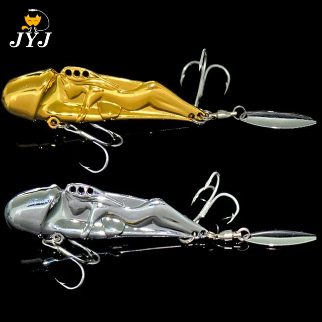 2pcs/lot 10g 15g 25g Silver Gold Multi Fishing Lure Imitate Penis