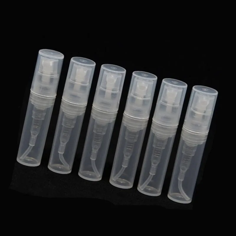 

100pcs/lot Refillable perfume bottle 2ml Empty Perfume Atomizer Parfume Sample Spray Bottle Mini Good Sell Refillable Bottles