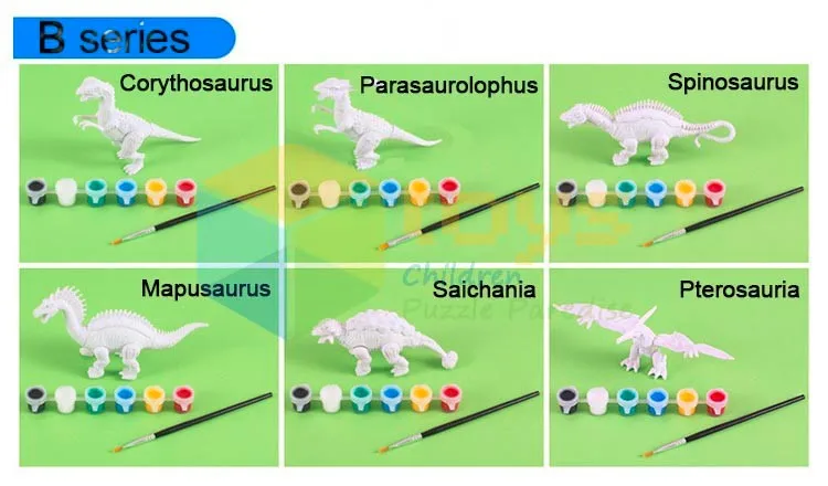 Сделай Сам, раскраска, модель животного, игрушки для рисования, граффити, динозавр Юрского периода, креативные Обучающие Развивающие игрушки для детей, подарки