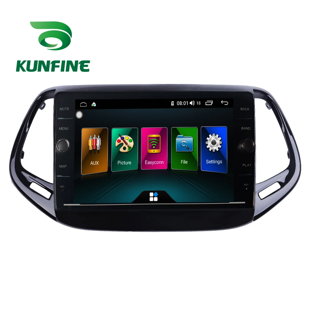 Best Octa Core ROM 64GB Android 8.1 Car DVD GPS Navigation Player Deckless Car Stereo for Jeep Compass 2017 Radio Head Unit Wifi 4G 2