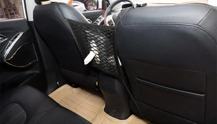Автомобильный стиль, универсальный нейлоновый сетчатый автомобильный сетчатый карман для хранения, органайзер на заднее сиденье, сумки, подвесной держатель для багажа, сетка в багажник