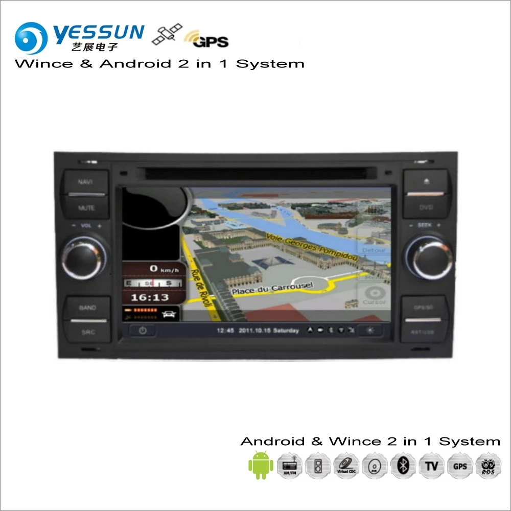 

YESSUN For Ford Transit / C-Max / Galaxy / Kuga / Escape For Focus Android Multimedia Radio CD DVD Player GPS Navi Navigation