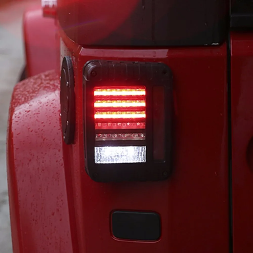 Bakuis для Jeep Wrangler JK JKU объектив дым красный светодиодный фонарь светильник в сборе