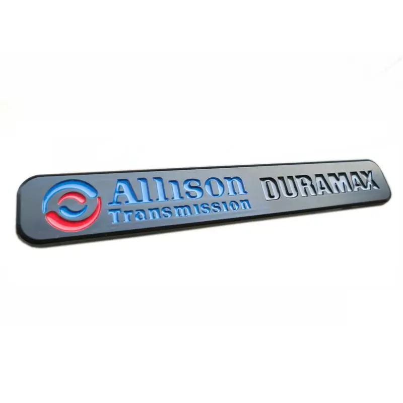 1pc Allison Duramax Badges Emblem Replacement for Silverado 2500 3500hd Black 2