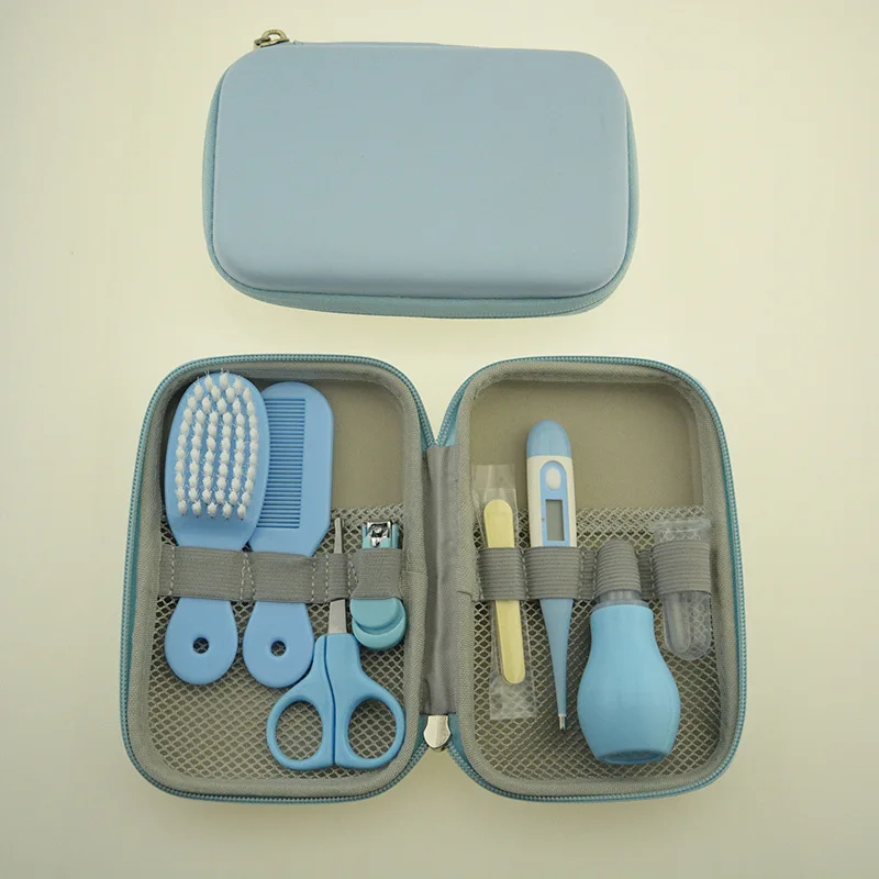 

8Pcs/set Portable Baby Nail Clipper Comb Brush Set Infant Health Care Kit Infant Grooming Care Nail Clippers Comb Hair Brush Kit