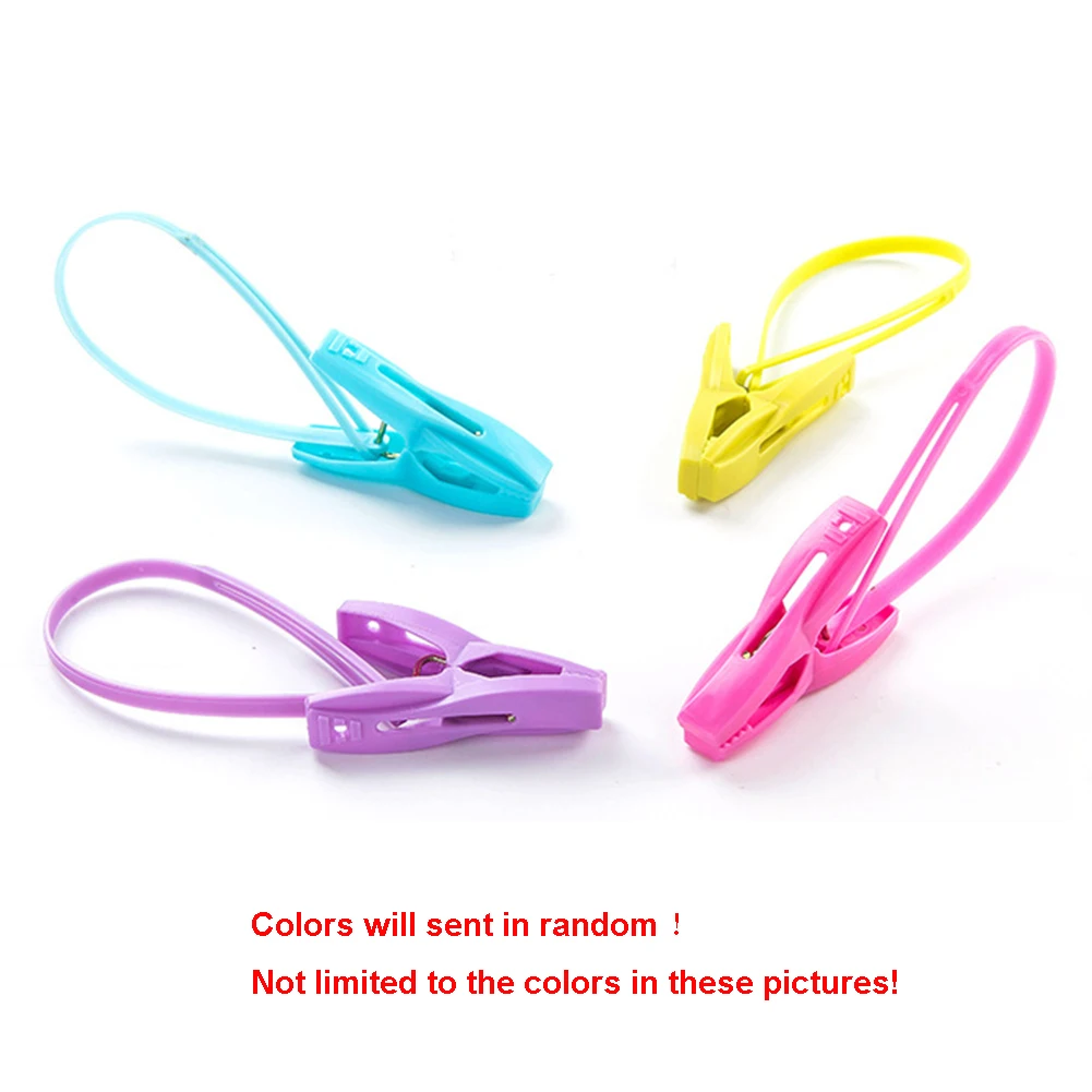

12PCS//Beach Towel Clips Chair Clips Towel Holder in Fun Bright Colors - Stop the Towels from Blowing Away