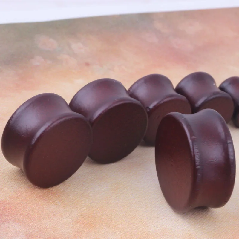 BIg Gauges 2pcs/lot \Stone Like Wood Ear Gauges Plugs And Tunnels