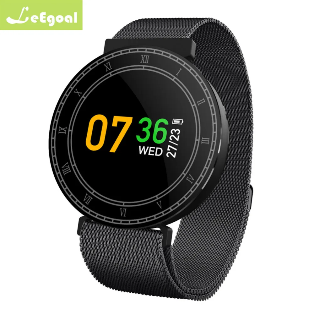 

leegoal H1 Steel strap Smart band IP67 waterproof Color Screen with Blood Pressure Oxygen monitor Heart Rate smart bracelet