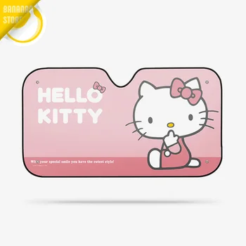 

Hello Kitty Cartoon Cute Car Windshield Sunshade Windscreen Cover Solar Protection Auto Zonnescherm Parasole Parasol Coche A11