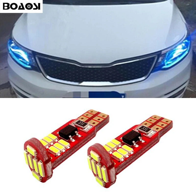 BOAOSI 2x T10 4014SMD светодиодный ошибок бровей век светильник лампы для Kia sportage rio k2 k3 k5 ceed