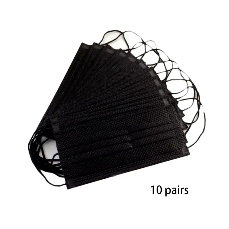 

10Pcs Disposable 4 Layers Non-Woven Mouth Mask Activated Carbon Filter PM2.5 Dustproof Anti Pollution Surgical Earloop M77