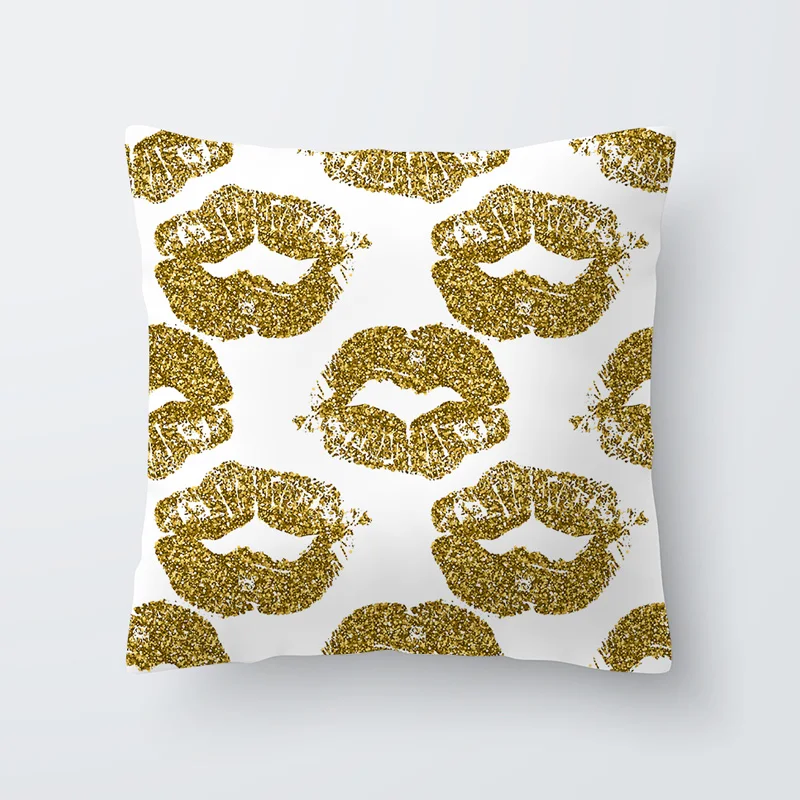 New Pillow Cases Leaf pattern Printed Pillow Case Cover Square 45cm*45cm Polyester Pillowcase Home Decorative zara*women 1pcs