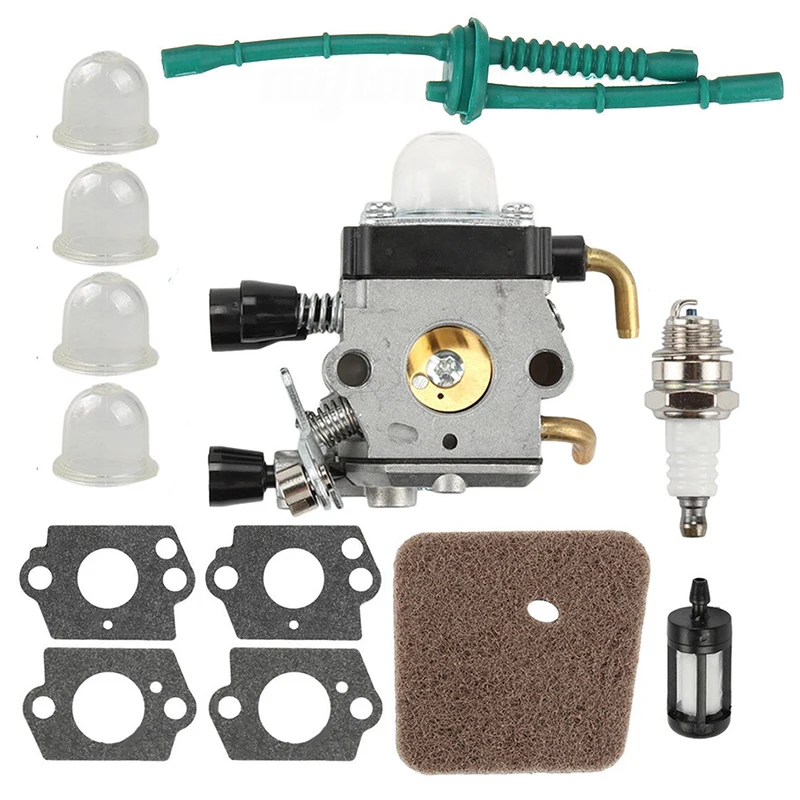 

For Stihl Carburetor Kit Engine FS45 FS46 FS55 FS85 Air Fuel Filter Gasket