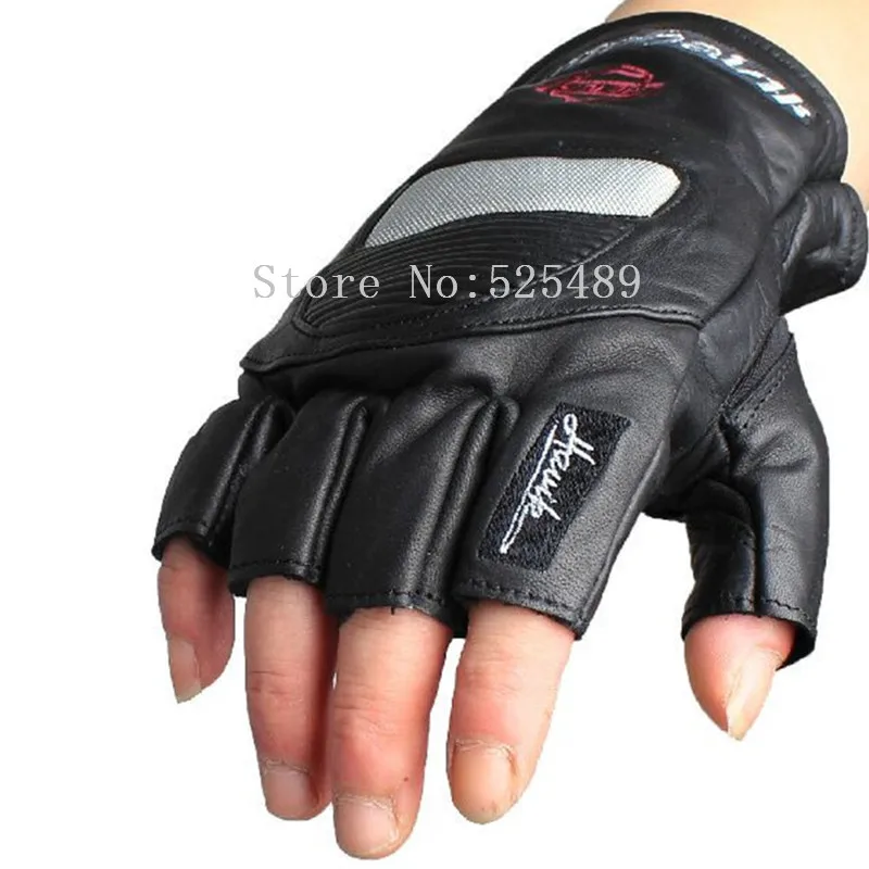 Men Brand Retro Carbon Fiber Genuine Leather Motorcycle Gloves Cycling Moto Motorbike Protective Gear Motocross Glove