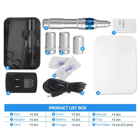 Ferramenta de Micro Agulhas de Tatuagem Konmison Elétrica Caneta a6 Penelectric Micro Rolamento Agulhas Permanente 2020 Dr.