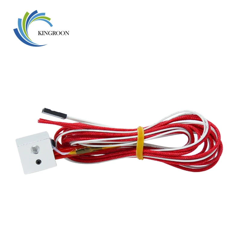 

MK7 MK8 Heating Aluminum Blocks 100k Thermistor with Cable 12V 40W Cartridge Heater Part Cotton Insulation Kit 3D Printer Parts