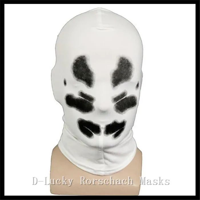 Halloween Costume Cosplay Copricapo Comic Full Face Mask Rorschach Mask Outdoor Riding Mask Deadpool Watchman Mask Passamontagna Hat