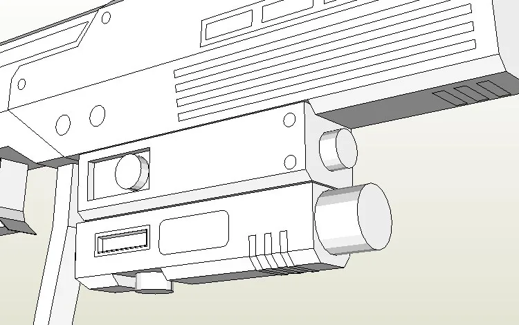 Войны человека пистолет M6 S пистолет 3D Бумага модель ручной DIY не может быть запущен