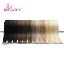 Best Price K.S WIGS Straight Double Drawn Remy Hair PU Skin Weft Hand Tied Tape In Human Extensions 16'' 20'' 24'' Best Price K.S WIGS Straight Double Drawn Remy Hair PU Skin Weft Hand Tied Tape In Human Extensions 16'' 20'' 24''