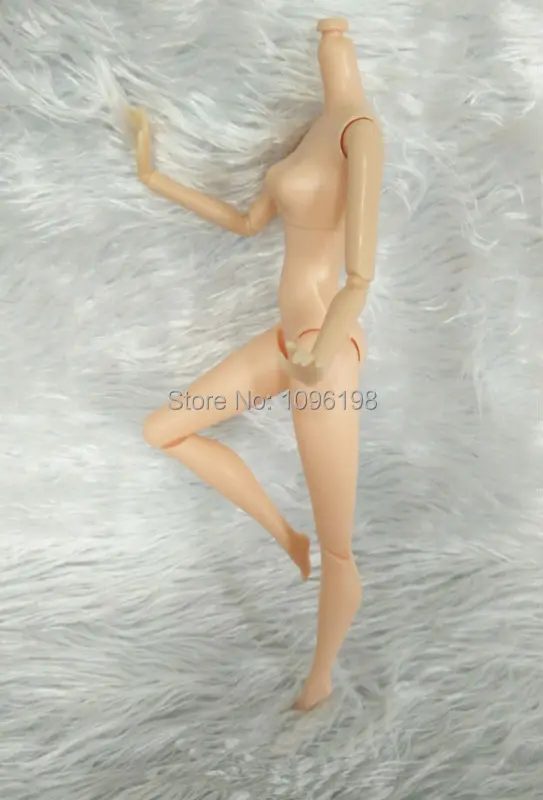 Новое поступление высокое качество все суставы вращательные пластиковые фигурки, куклы голые тело без головы для 29 см куклы для девочек DIY