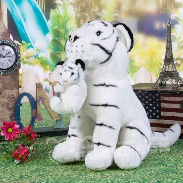 Tigre Blanco Grande De 50cm Pose En Cuclillas Tigre Con Tigre Bebe Juguete De Peluche Suave Decoracion Del Hogar Regalo De Cumpleanos H2871 Tiger Soft Tiger Cell Phone Casestiger Shorts Aliexpress