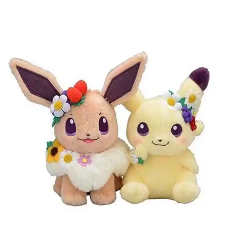pikachu flower crown plush