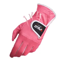 1 пара, женские мягкие эластичные регулируемые дышащие противоскользящие перчатки для гольфа, тренировочные перчатки, подарок для Гольфиста, начинающего тренера