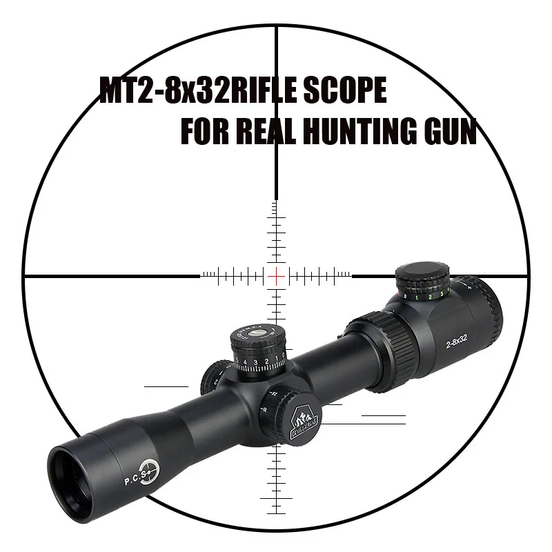 

New Canislatrans Tactical Military MT2-8x32 Two Color Spotting Rifle Scope For CS Game Real Hunting Shooting OS1-0288