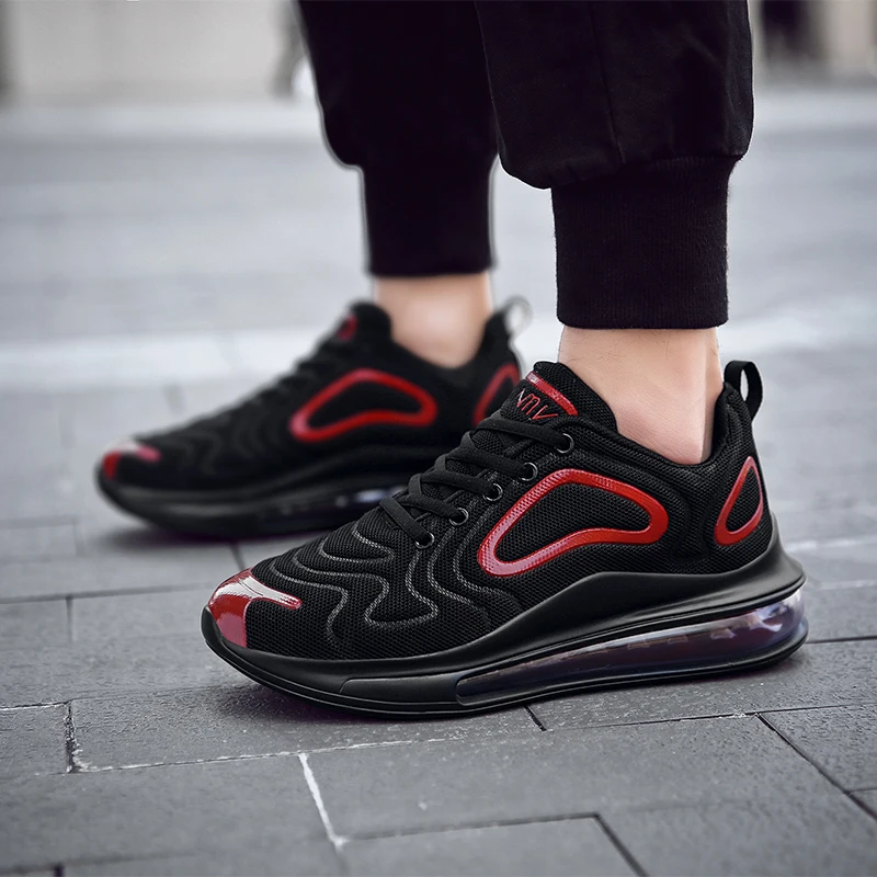 

Men Shoes 2019 Hot Sale New Mesh Air Cushion Sneakers Men Height Increasing Casual Shoes Men White Blue Adult Walking Shoes