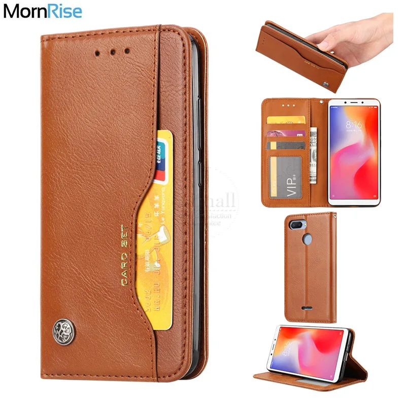 

Luxury Vintage Suede Leather Flip Cover For XiaoMI RedMI 6A Note 6 Pro Case Wallet Card Stand Magnetic Book Classic Cases