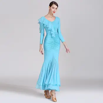 

3 Colors New Design Modern Ballroom Dance Dress For Ballroom Dancing Waltz Tango Spanish Flamenco Dress Standard Ballroom Dress