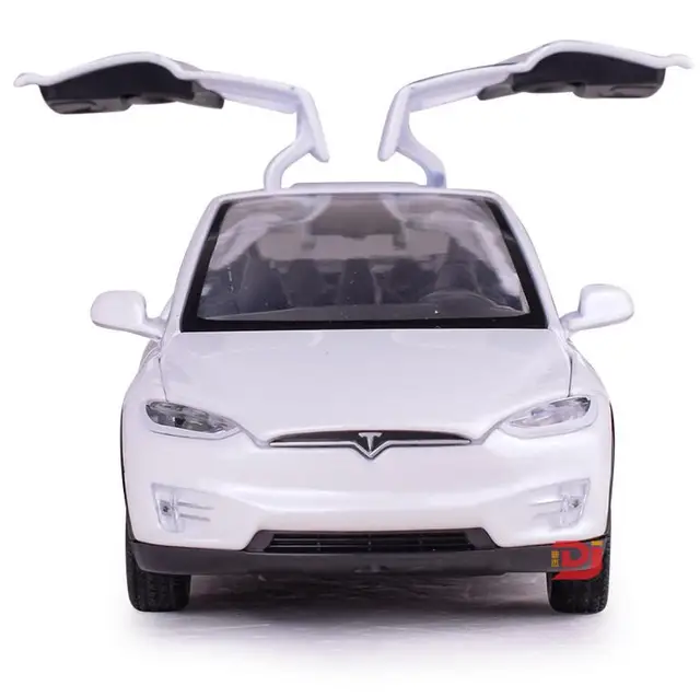 132 Tesla MODEL X Alloy Car Model Diecasts & Vehicles Toy Cars Kid