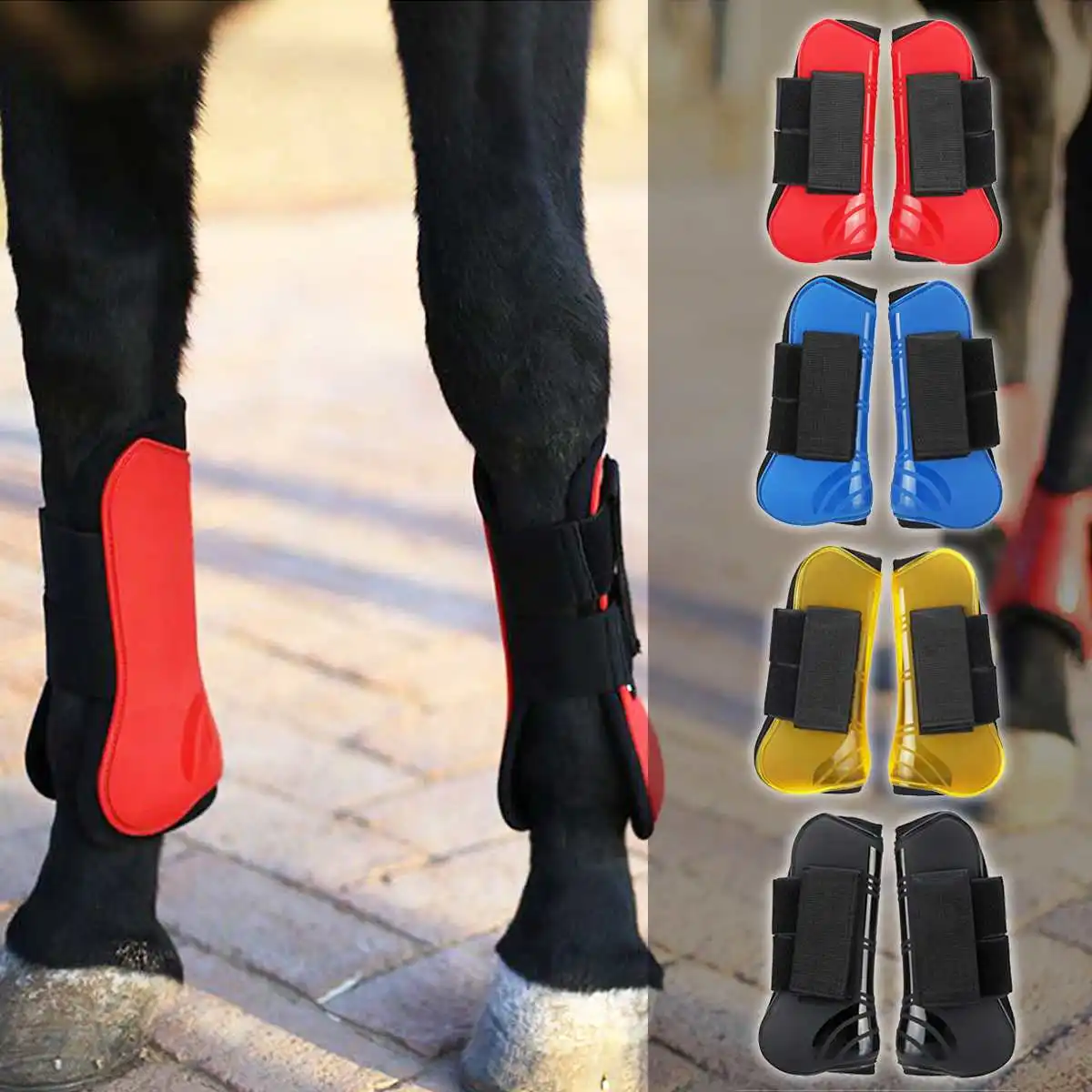 1 زوج الحصان الحرس وتر الحصان الحرس Fetlock 4 ألوان بو دائم ركوب الفروسية سباق الخيل الانتقال الحصان واق ساق 1 زوج الحصان الحرس وتر الحصان الحرس Fetlock 4 ألوان بو دائم ركوب الفروسية سباق الخيل الانتقال الحصان واق ساق