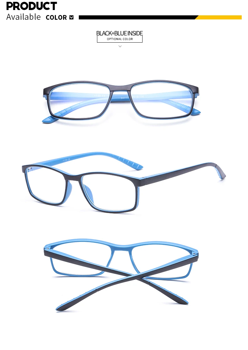 SUERTREE очки для чтения, анти голубой луч, ультралегкие HD диоптрийные линзы, очки для дальнозоркости, удобные, подходят для мужчин и женщин, для чтения, BM141