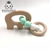 Good Value Wooden Baby Bracelet Animal Shaped Jewelry Teething For Baby Organic Wood Silicone Beads Wlg9oo1y