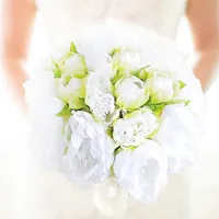 Iffo-New-Handmade-White-green-peony-bouquet-wedding-bride-bouquet-bridesmaid-peony-hand-holding-flowers-Bridal_