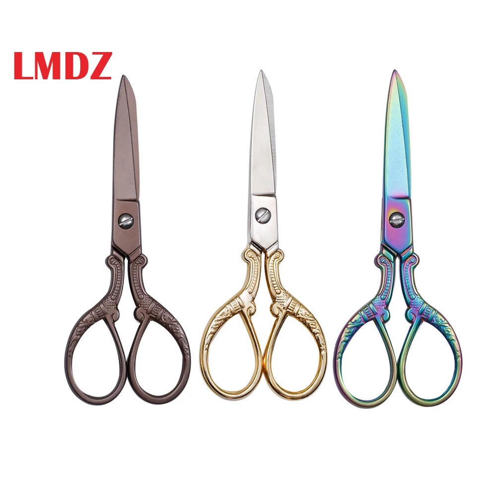 

LMDZ Retro Tailor's Scissors Antique Design Embroidery Sewing Scissors for Needlework Tailor Shears DIY Hand Tools